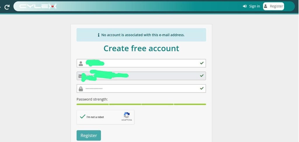 Create your account
