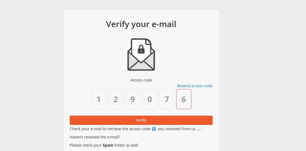 Verify your email